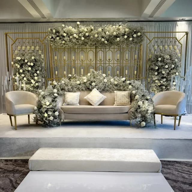 Candle Wall stage by Diamond Events