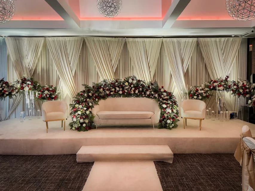 Drapes stage by Diamond Events