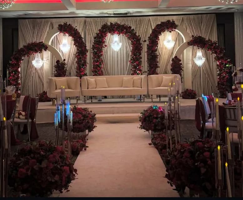 Flora Arch stage by Diamond Events