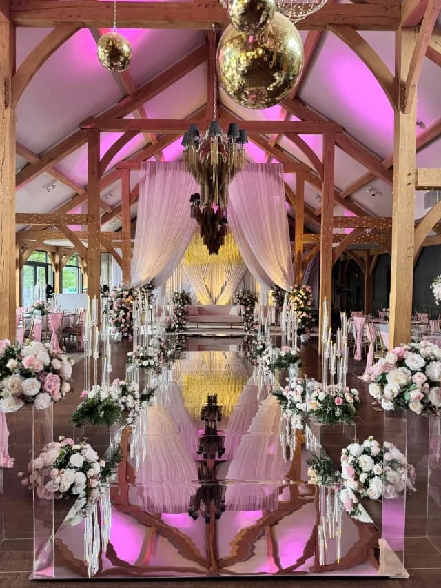 Pink Bloom stage by Diamond Events
