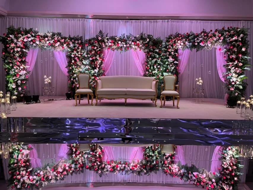 Square Canopy stage by Diamond Events