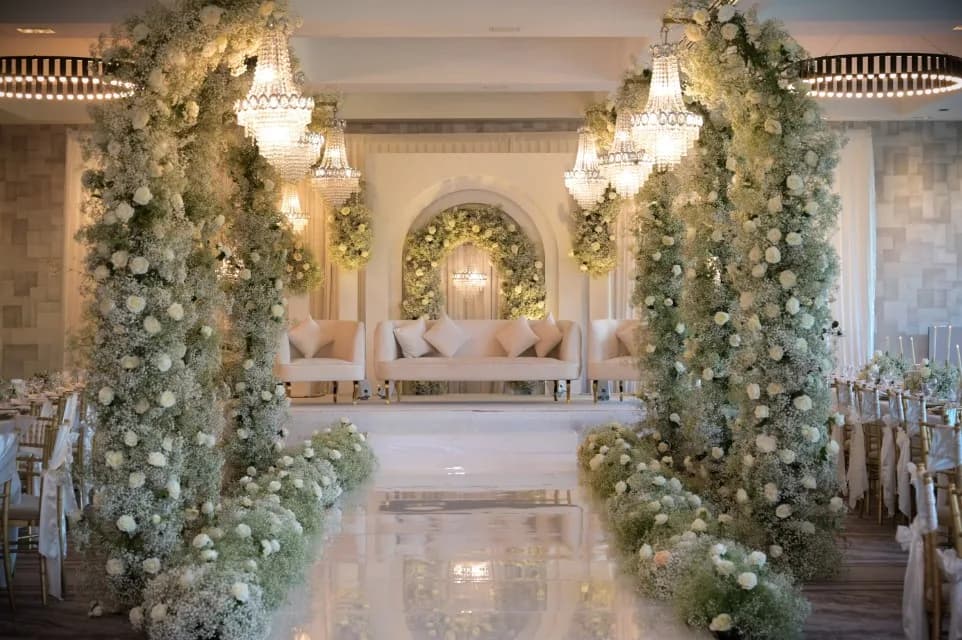 White Panel stage by Diamond Events